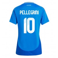 Italia Lorenzo Pellegrini #10 Hjemmedrakt Dame EM 2024 Kortermet
